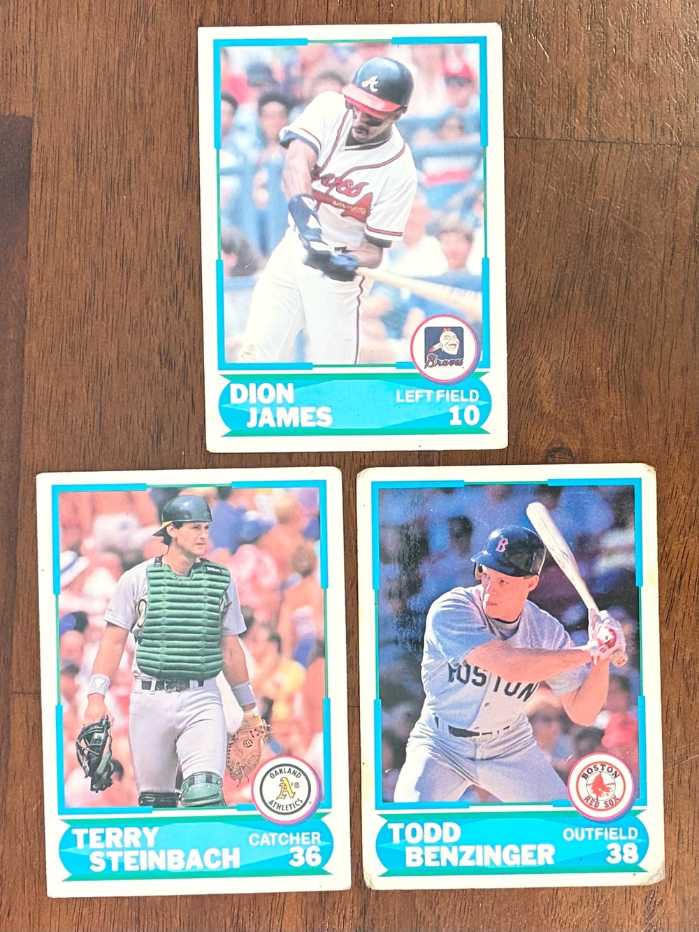 1988 Score Young Superstars Series 1 Baseball Cards - Set of 3